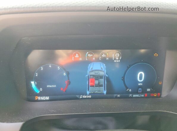 1FTEW2K53RKD15501 2024 FORD F150 Black Widok zestawu wskaźników
