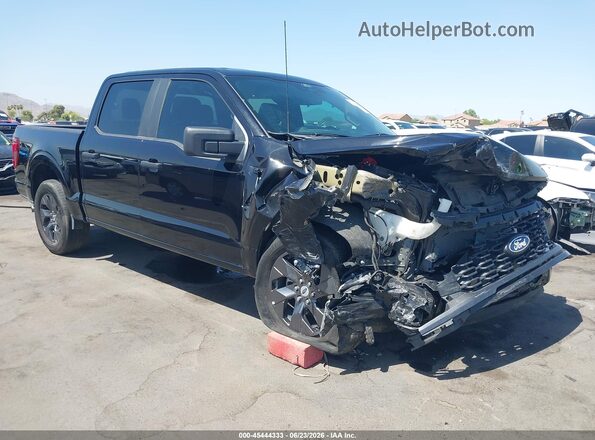 1FTEW2KP3SKE88068 2025 FORD F150 Черный Вид спереди