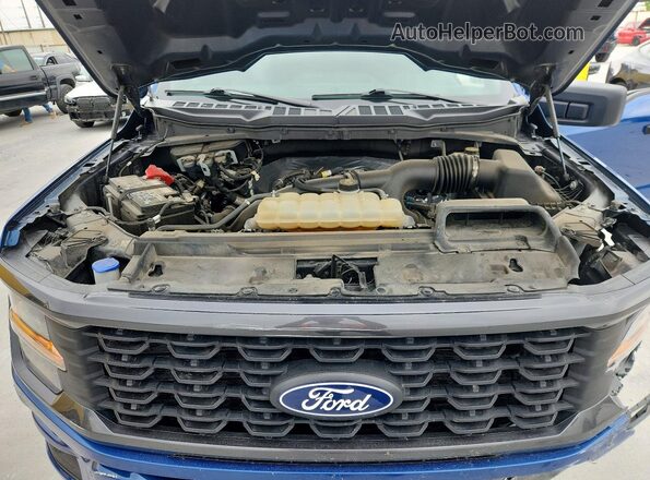 1FTEW2KP5RKE63554 2024 FORD F150 Синий Вид задней части салона
