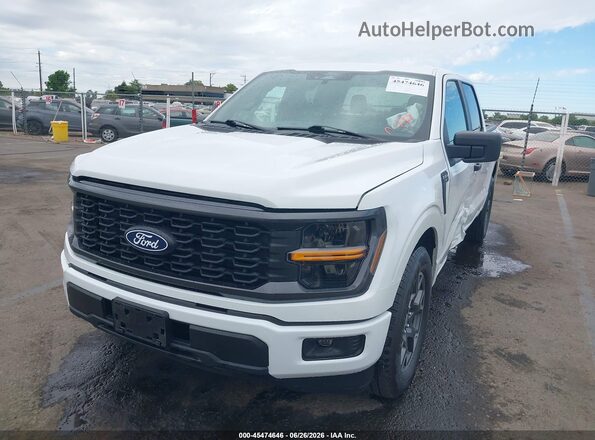 1FTEW2KP8RKF18398 2024 FORD F150 White Առջևի ձախ երեք քառորդ տեսարան