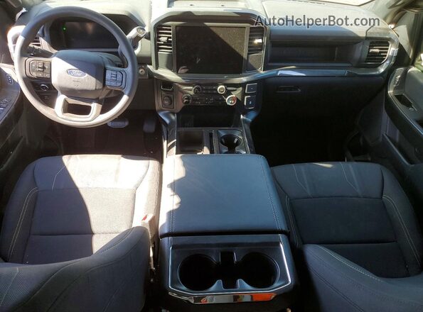 1FTEW2KP9SKE37111 2025 FORD F150 Black Widok deski rozdzielczej