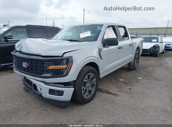 1FTEW2KPXRKE21879 2024 FORD F150 Серый Передняя левая четверть