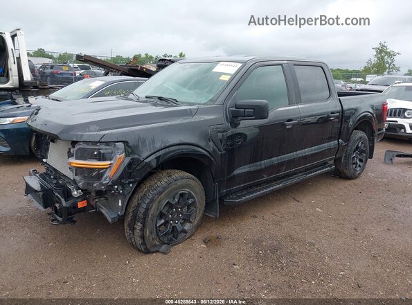 1FTEW2LP0RFB42898 2024 FORD F150 Black წინა მარცხენა ხედი სამი მეოთხედიდან
