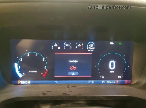 1FTEW2LP3SKD90012 2025 FORD F150 White Вид щитка приладів