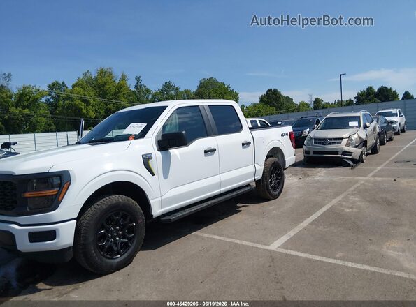 1FTEW2LP4SKF23750 2025 FORD F150 White Առջևի ձախ երեք քառորդ տեսարան