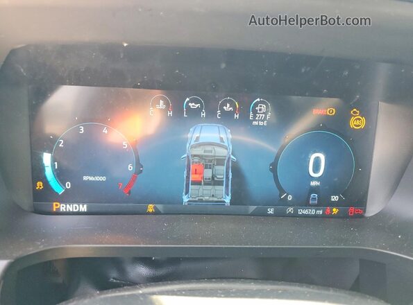 1FTEW2LP5SKE11605 2025 FORD F150 Blue Instrument cluster view
