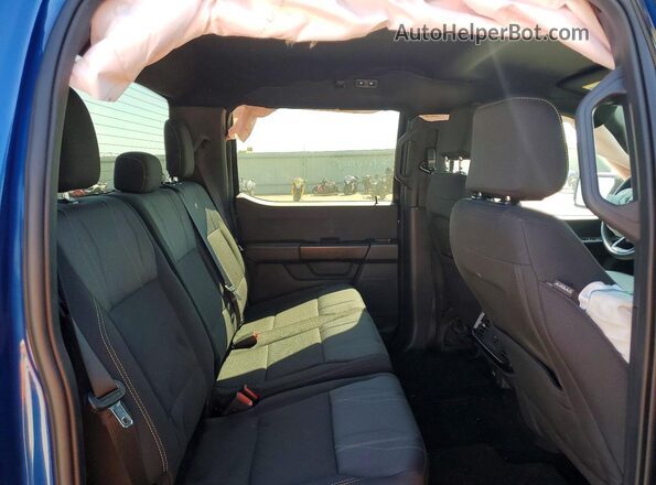 1FTEW2LP5SKE11605 2025 FORD F150 Blue Rear seats view