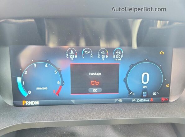 1FTEW2LP5SKE31501 2025 FORD F150 White Instrument cluster view