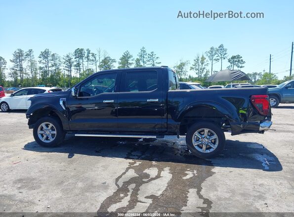 1FTEW3K80RKF77640 2024 FORD F150 Black Սալոնի հետևի տեսք