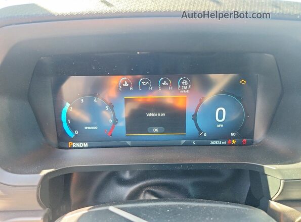 1FTEW3KP3SKE55237 2025 FORD F150 Black ხელსაწყოთა პანელის ხედი