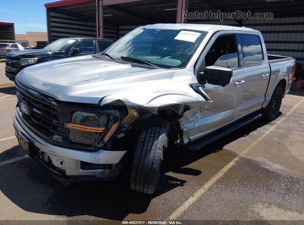 1FTEW3KP9RKE48397 2024 FORD F150 Silver Vista tres cuartos delantera izquierda