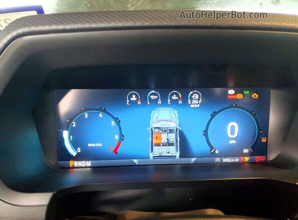 1FTEW3KP9SKE53802 2025 FORD F150 Gray Instrument cluster view