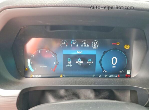 1FTEW3LP1SKD60352 2025 FORD F150 Black ხელსაწყოთა პანელის ხედი