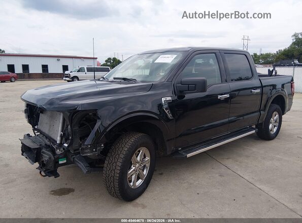1FTEW3LP1SKE08125 2025 FORD F150 Черный Передняя левая четверть