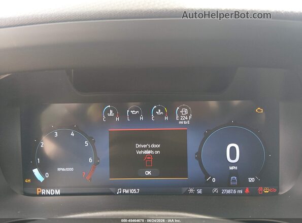 1FTEW3LP1SKE08125 2025 FORD F150 Черный Вид задних сидений