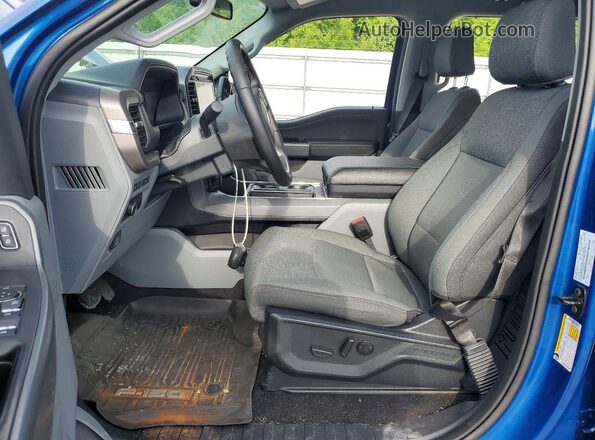 1FTEW3LP3RKE27592 2024 FORD F150 Blue Вид салону спереду