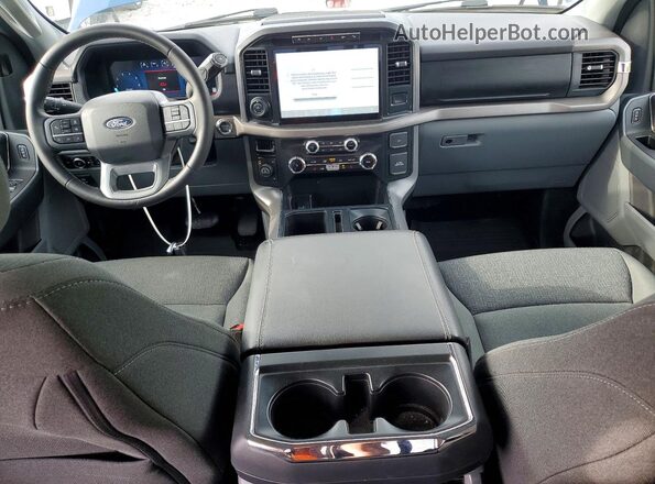 1FTEW3LP3RKE27592 2024 FORD F150 Blue Вид панелі приладів