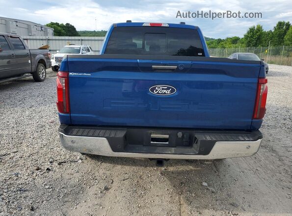 1FTEW3LP3RKE27592 2024 FORD F150 Blue Вид ззаду