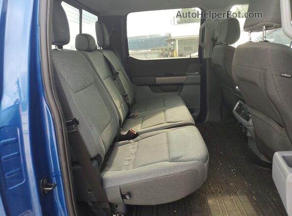 1FTEW3LP3RKE27592 2024 FORD F150 Blue Вид задніх сидінь