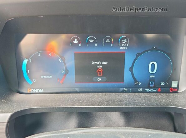 1FTEW3LP6SKF73815 2025 FORD F150 Blue Instrument cluster view