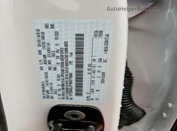 1FTEW3LP7RKF75860 2024 FORD F150 Белый Вид подкапотного пространства