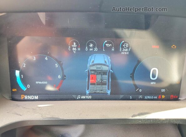 1FTEW3LP9SKE09054 2025 FORD F150 Silver Instrument cluster view
