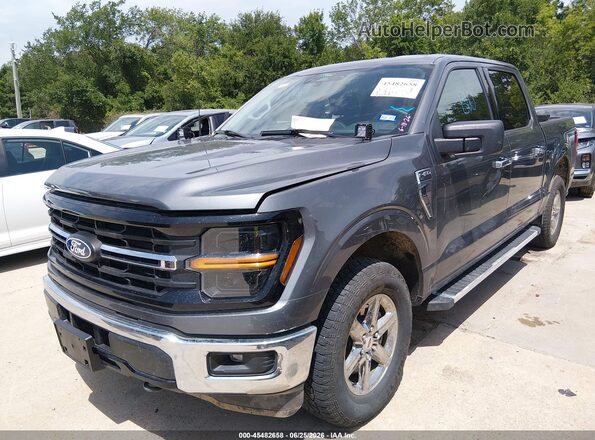 1FTEW3LP9SKE62420 2025 FORD F150 Gray წინა მარცხენა ხედი სამი მეოთხედიდან