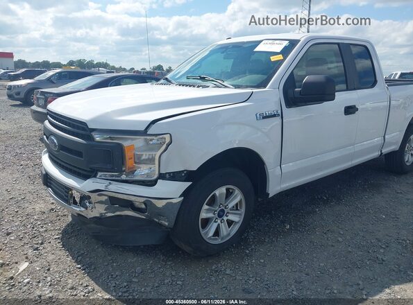 1FTEX1C51KKC46030 2019 FORD F150 White Դիմացի տեսք