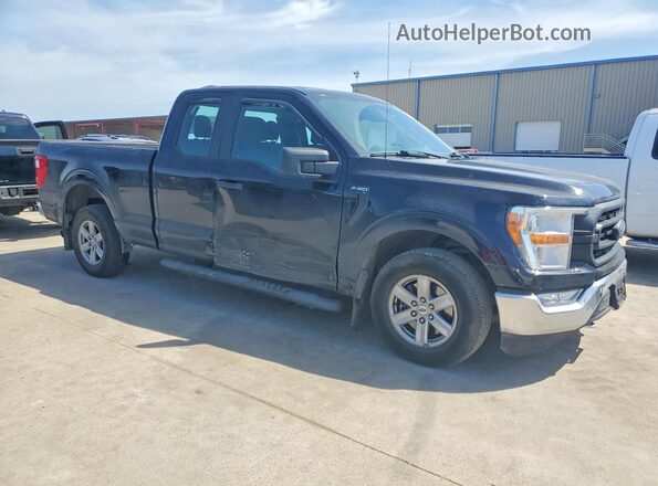 1FTEX1C54MFA99021 2021 FORD F150 Black Przód prawy