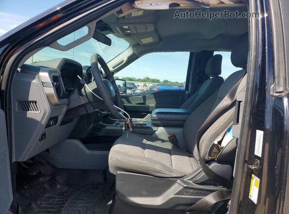 1FTEX1C54MFA99021 2021 FORD F150 Black Widok wnętrza z przodu
