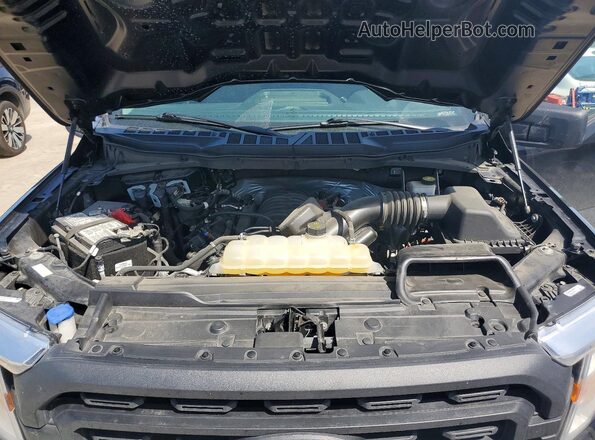 1FTEX1C54MFA99021 2021 FORD F150 Black Widok wnętrza z tyłu