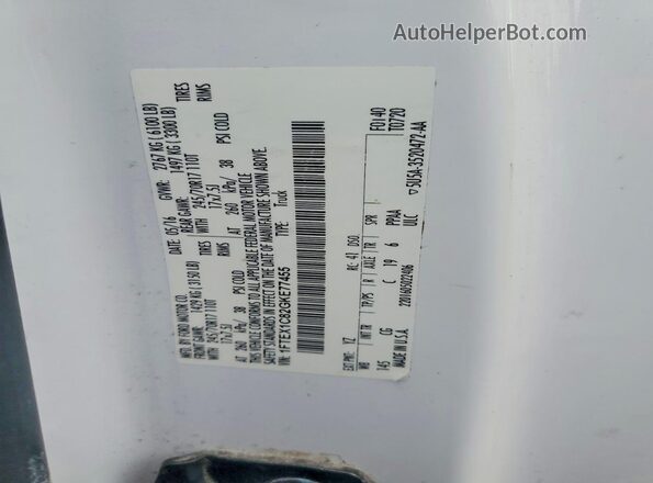 1FTEX1C82GKE77455 2016 FORD F150 White 