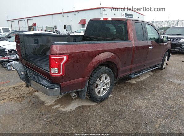1FTEX1C83GFA85450 2016 FORD F150 Бордовый Задняя правая четверть