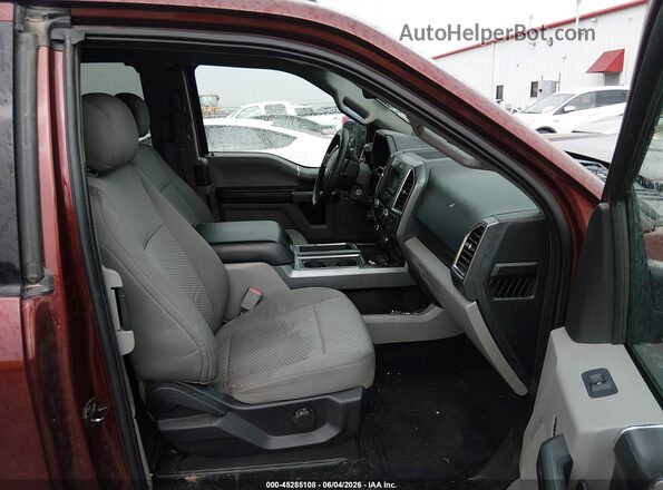 1FTEX1C83GFA85450 2016 FORD F150 Бордовый Вид салона спереди