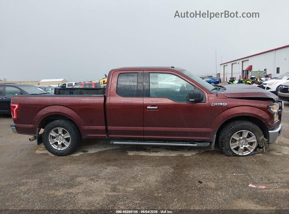 1FTEX1C83GFA85450 2016 FORD F150 Бордовый Вид задней части салона