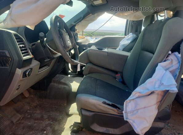 1FTEX1C83GKE57098 2016 FORD F150 Silver Вид салону спереду