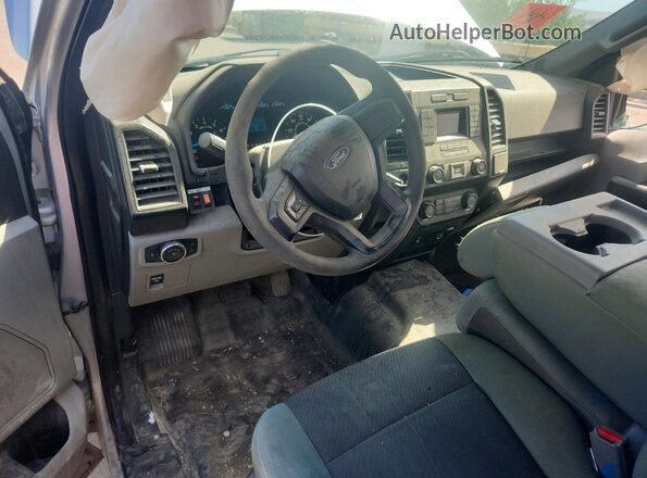 1FTEX1C83GKE57098 2016 FORD F150 Silver Вид панелі приладів