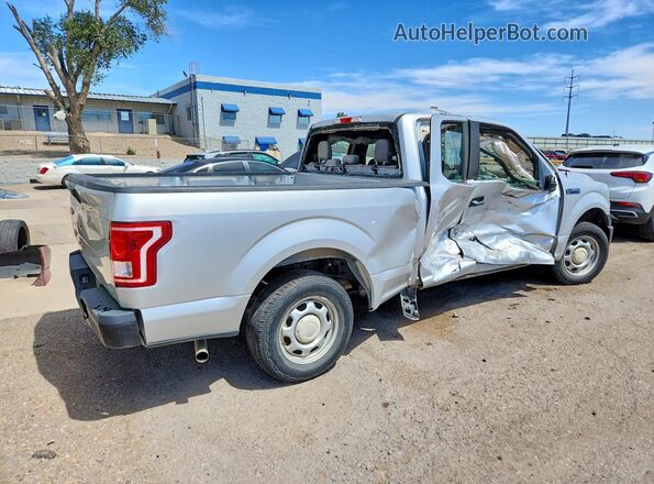1FTEX1C83GKE57098 2016 FORD F150 Silver Задня права чверть
