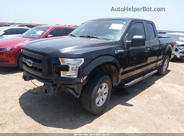 1FTEX1C83HKC97709 2017 FORD F150 Black Przód lewy