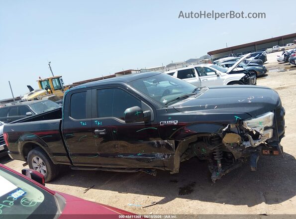 1FTEX1C83HKC97709 2017 FORD F150 Black Widok wnętrza z tyłu