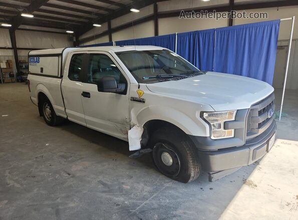 1FTEX1C85HKD76203 2017 FORD F150 White VIN կոդի պիտակի տեսք