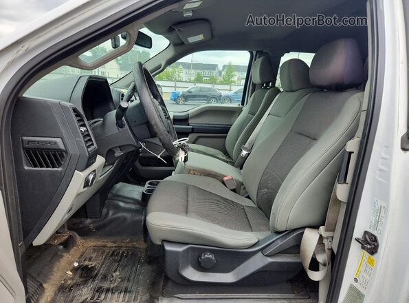 1FTEX1CB0JKF06020 2018 FORD F150 White Vista interior delantera