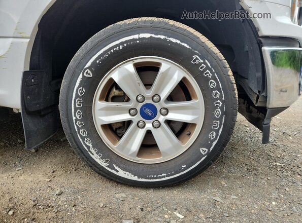1FTEX1CB0JKF06020 2018 FORD F150 White Vista de la etiqueta del VIN