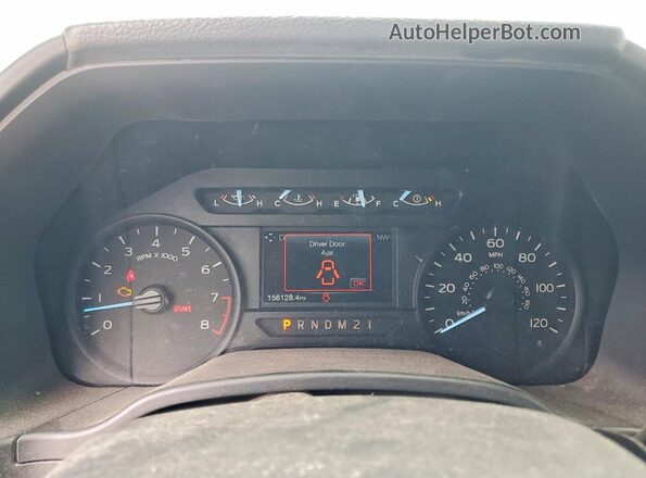 1FTEX1CB0KKE70654 2019 FORD F150 White Вид щитка приладів