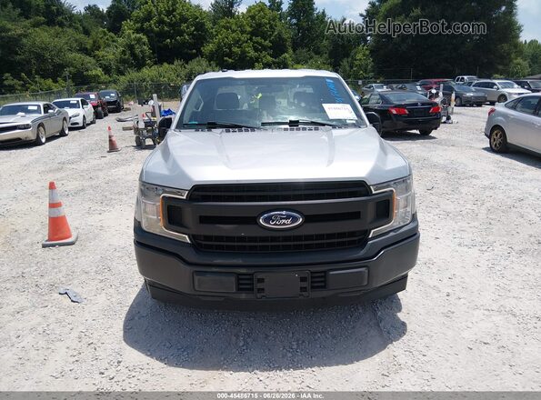 1FTEX1CB1JFC76352 2018 FORD F150 Silver ხელსაწყოთა პანელის ხედი