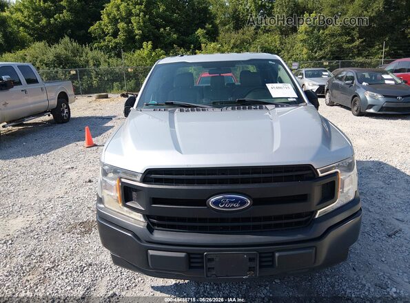 1FTEX1CB1JFC76352 2018 FORD F150 Silver წინა ხედი