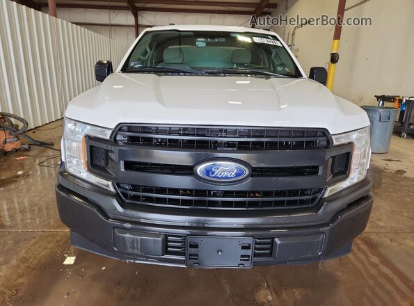 1FTEX1CB2JKD59392 2018 FORD F150 White VIN კოდის სტიკერის ხედი