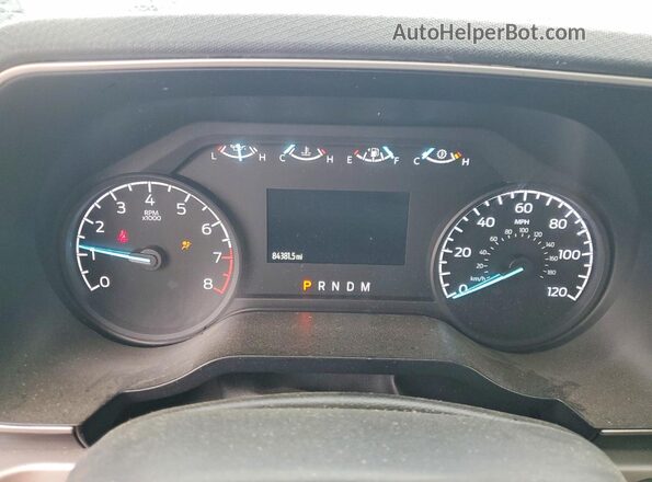 1FTEX1CB3NKE60172 2022 FORD F150 White Widok zestawu wskaźników