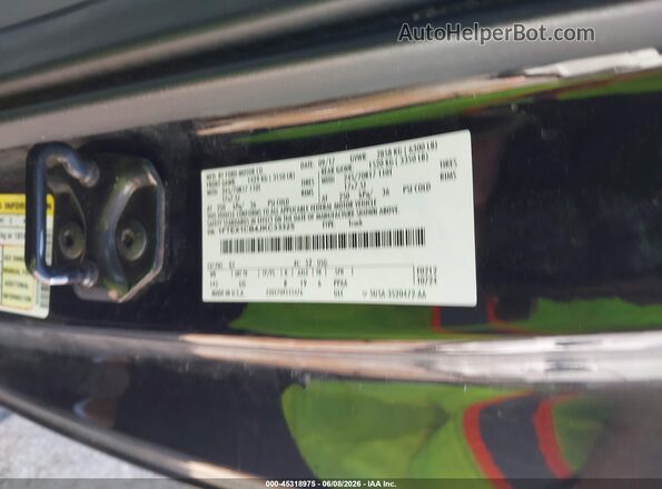 1FTEX1CB4JKC33325 2018 FORD F150 Black Engine compartment view