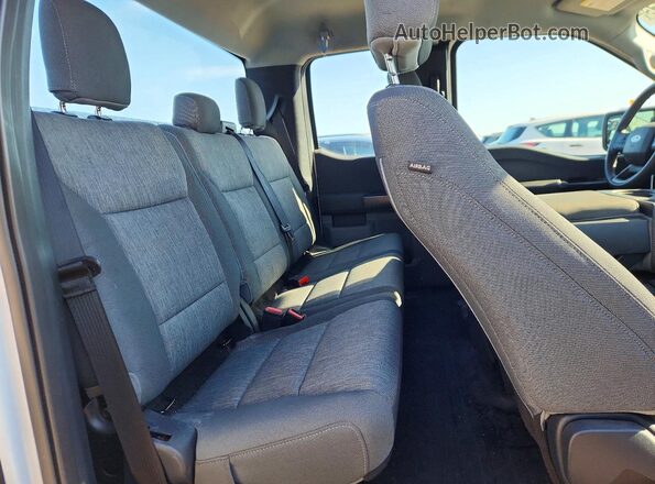 1FTEX1CB4MKE11125 2021 FORD F150 White Rear seats view